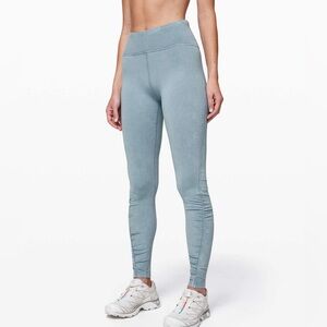 Lululemon Inner Glow Tight 28”-Washed Chambray